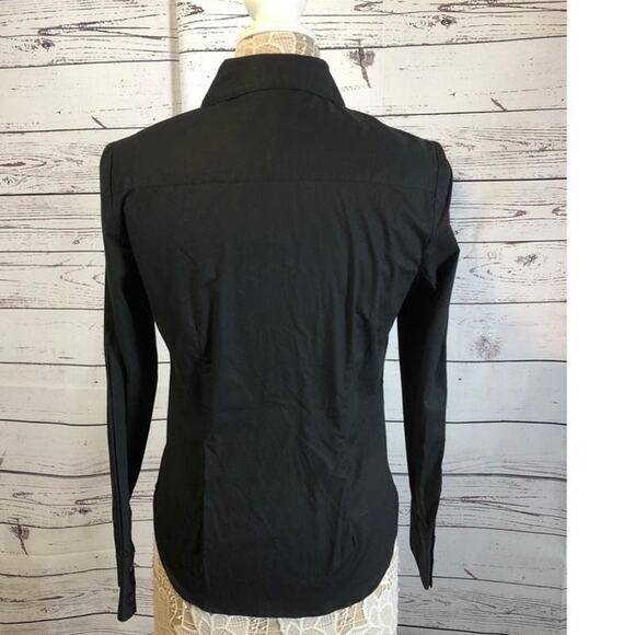 NWT Coldwater Creek embroidery & sequence  black button down size XS - Picture 10 of 11